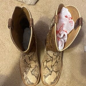 Cody James Snakeskin Cowboy Boots
